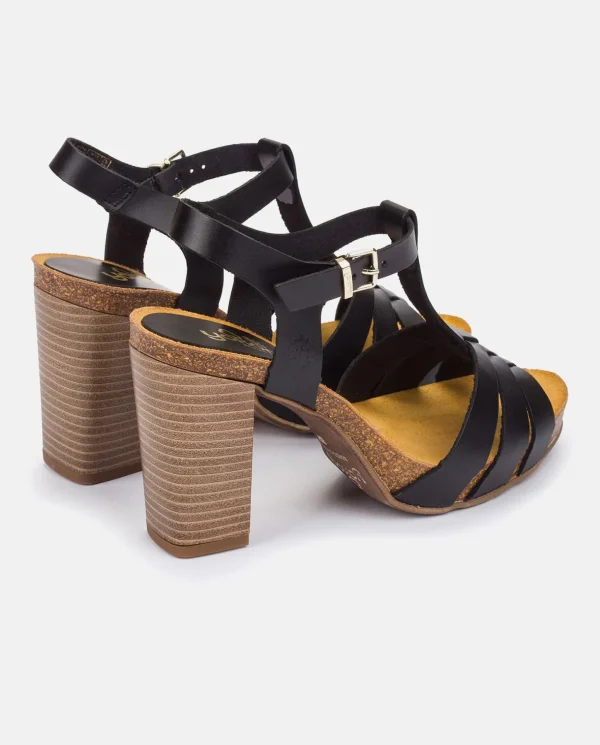 Yokono CARACAS-101 Heeled Sandal Black Fashion