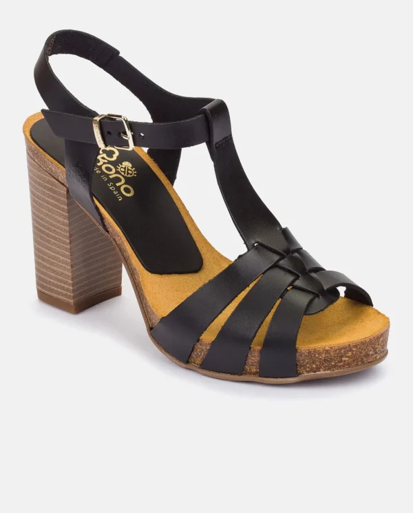 Yokono CARACAS-101 Heeled Sandal Black Fashion