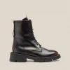 Yokono Flat Ankle Boot ELZE-003 Burgundy Discount