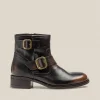 Yokono Flat Ankle Boot MONS-006 Brown New