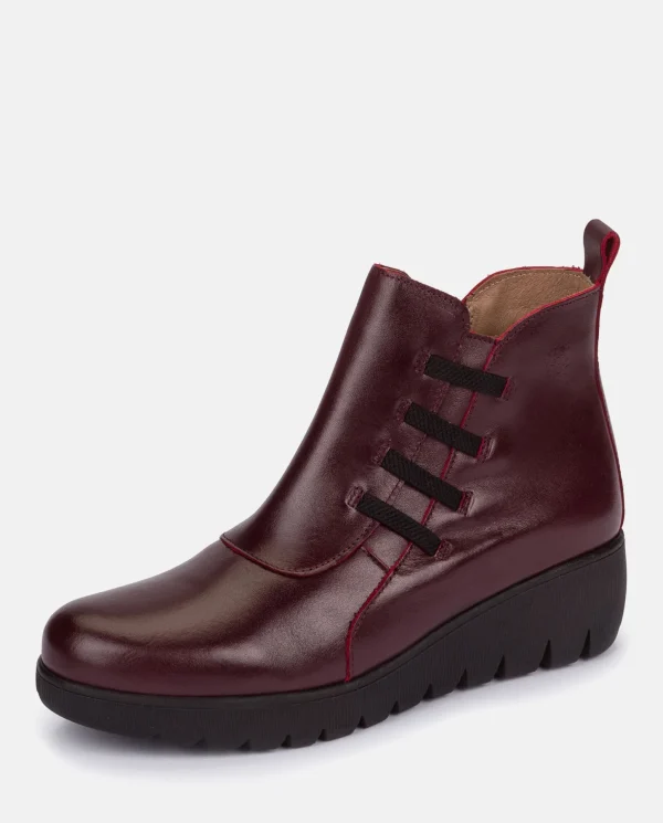 Yokono Flat Bootie ATENAS-033 Burgundy Flash Sale