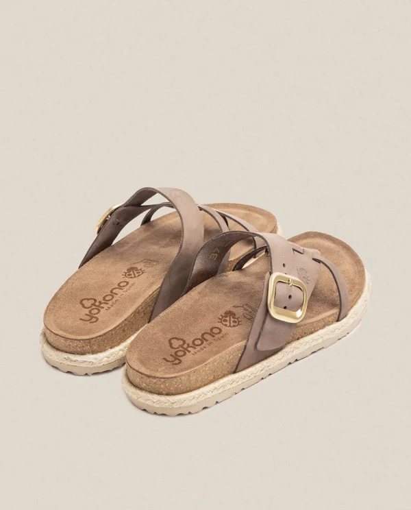 Yokono Flat Sandal Arena 003 Brown Online