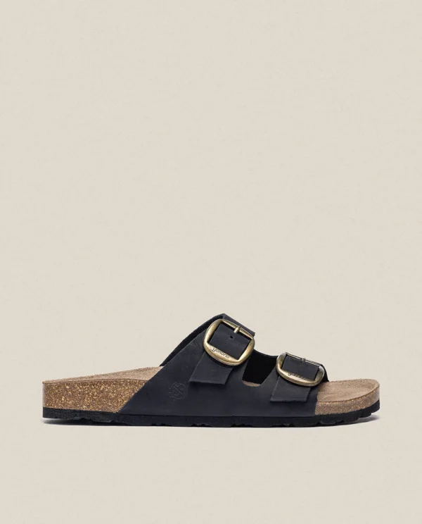 Yokono Flat Sandal GRANADA-700 Black Clearance