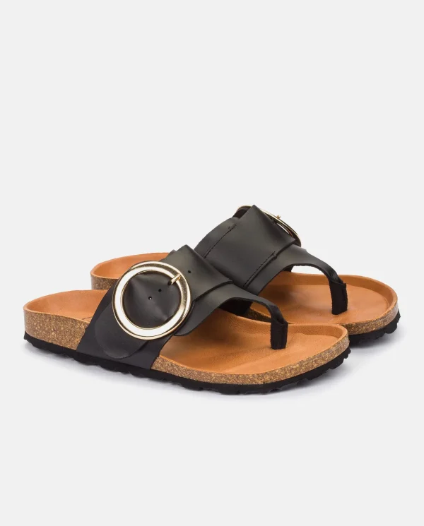 Yokono Flat Sandal GRANADA-704 Black Cheap