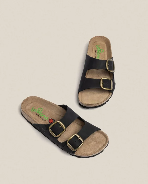 Yokono Flat Sandal GRANADA-700 Black Clearance