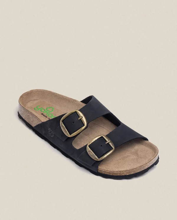 Yokono Flat Sandal GRANADA-700 Black Clearance