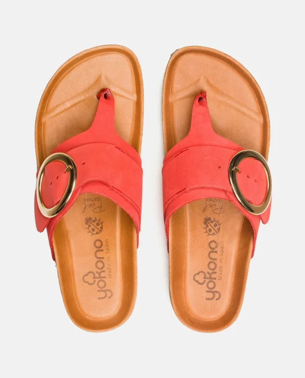 Yokono Flat Sandal GRANADA-704 Coral Shop
