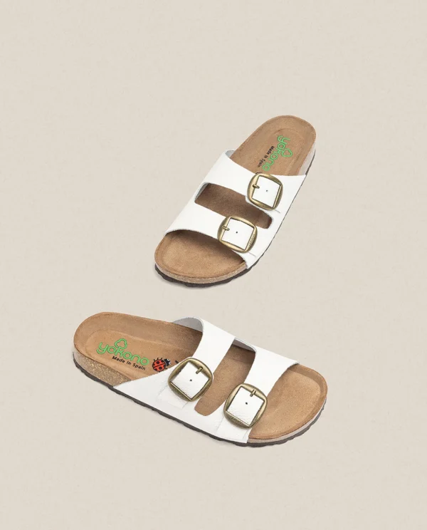 Yokono Flat Sandal GRANADA-700 White Discount