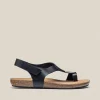 Yokono Flat Sandal IBIZA-174 Black Cheap