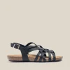 Yokono Flat Sandal IBIZA-175 Black Hot
