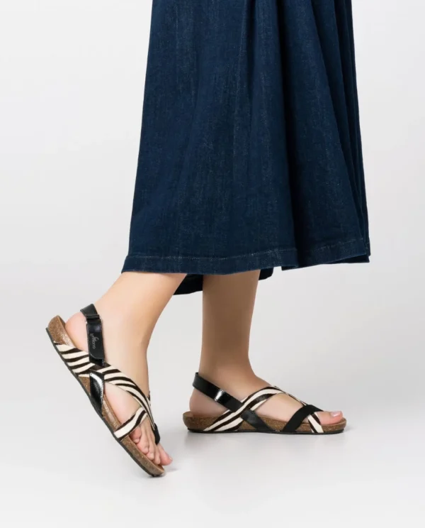 Yokono Flat Sandal IBIZA-718 Black Best Sale