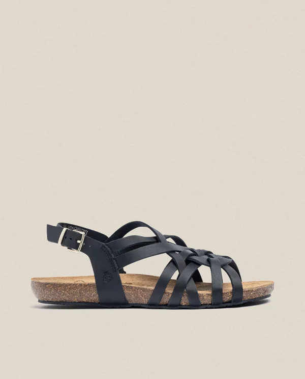 Yokono Flat Sandal IBIZA-175 Black Hot