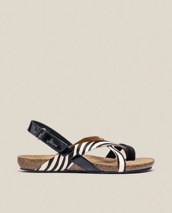 Yokono Flat Sandal IBIZA-718 Black Best Sale