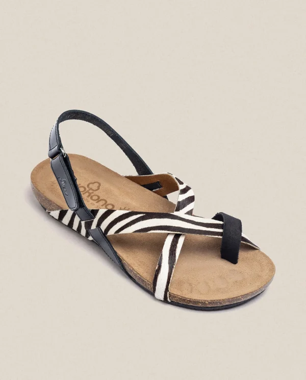 Yokono Flat Sandal IBIZA-718 Black Best Sale