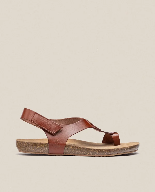 Yokono Flat Sandal IBIZA-174 Brown New