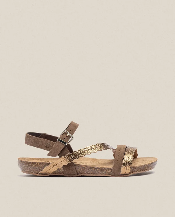 Yokono Flat Sandal IBIZA-176 Brown Best