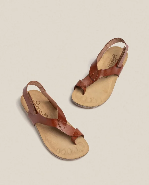 Yokono Flat Sandal IBIZA-174 Brown New
