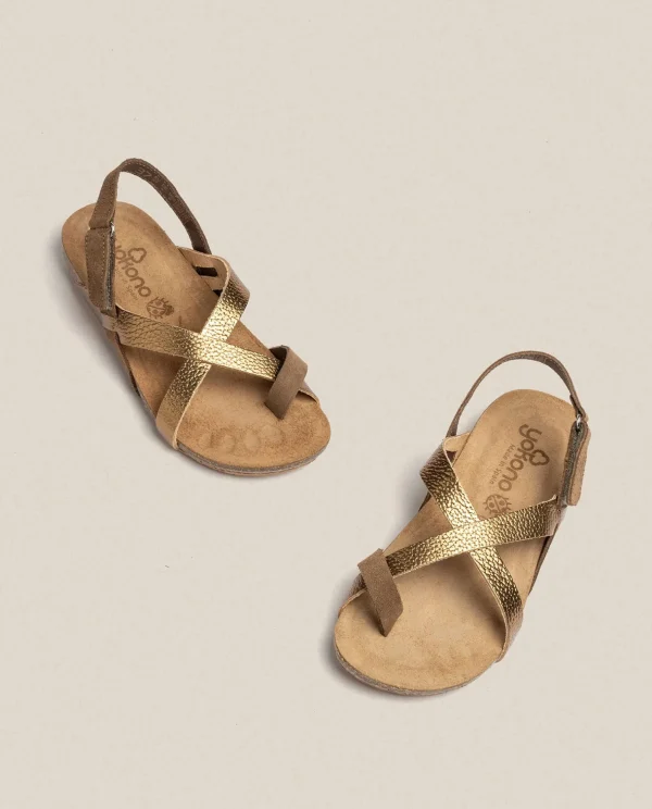 Yokono Flat Sandal IBIZA-718 Brown New