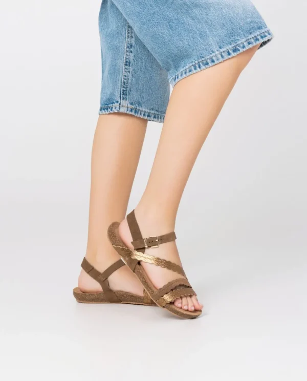 Yokono Flat Sandal IBIZA-176 Brown Best