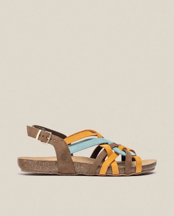 Yokono Flat Sandal IBIZA-175 Orange Cheap