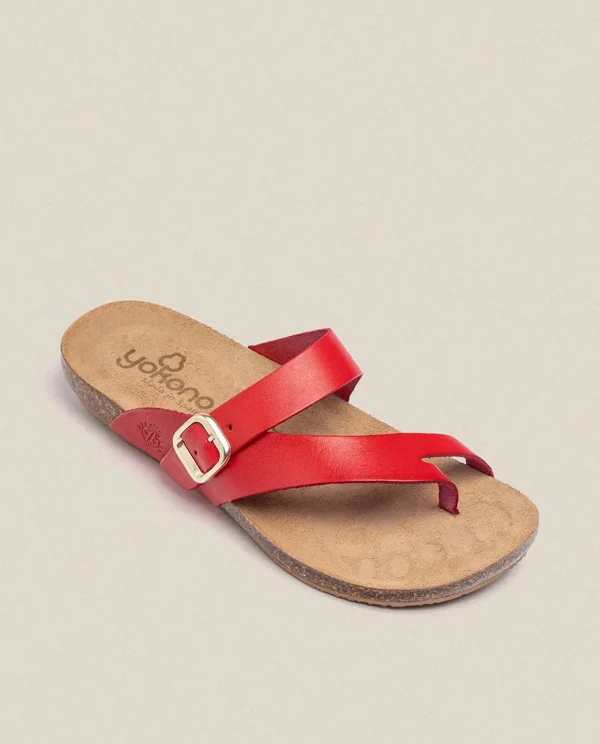 Yokono Flat Sandal IBIZA-013 Red Shop