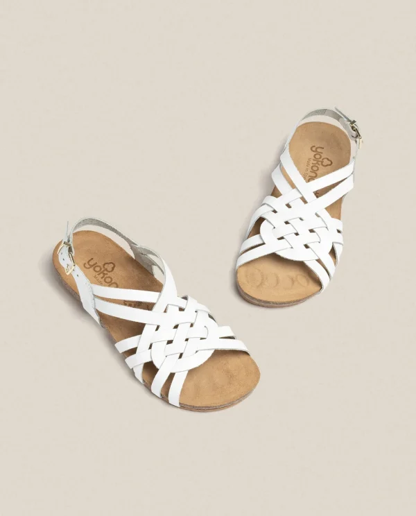 Yokono Flat Sandal IBIZA-175 White New