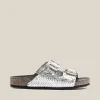 Yokono Flat Sandal Jerba 143 Silver Best