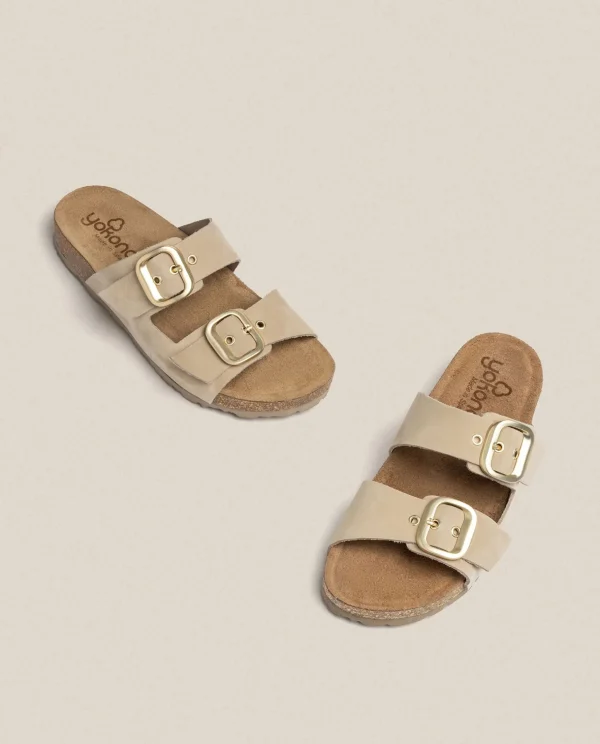 Yokono Flat Sandal JERBA-136 Beige Cheap