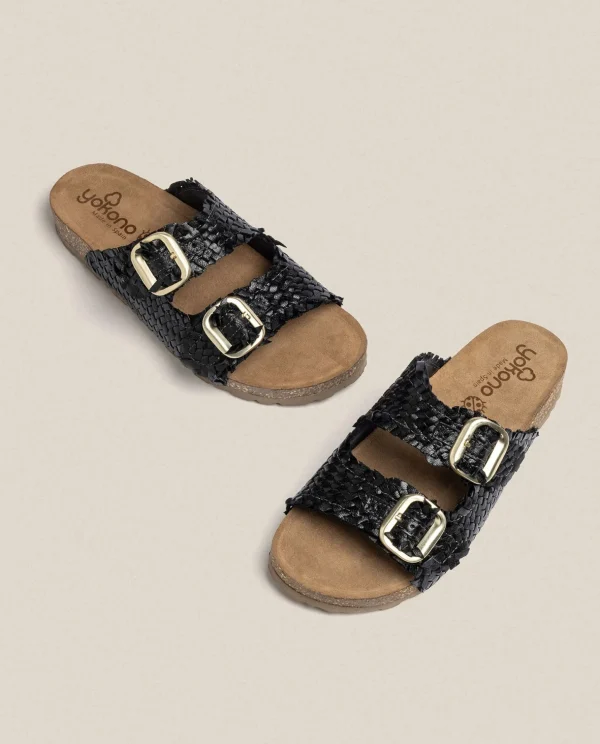 Yokono Flat Sandal JERBA-143 Black Outlet
