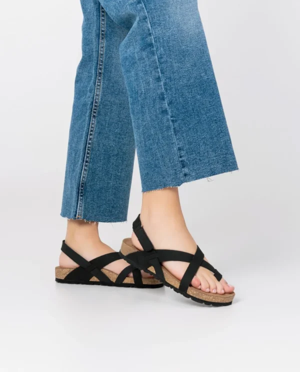 Yokono Flat Sandal JERBA-718 Black Sale