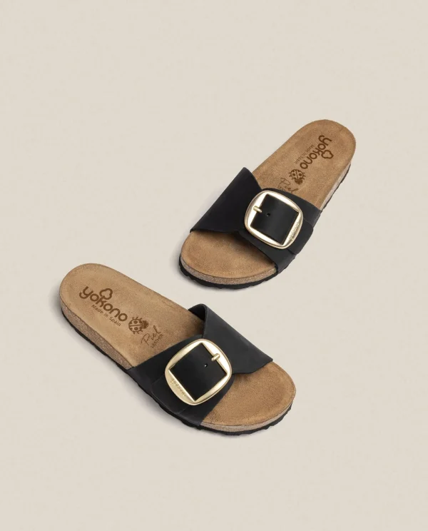 Yokono Flat Sandal JERBA-114 Noir Best