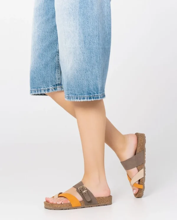 Yokono Flat Sandal JERBA-091 Orange Outlet