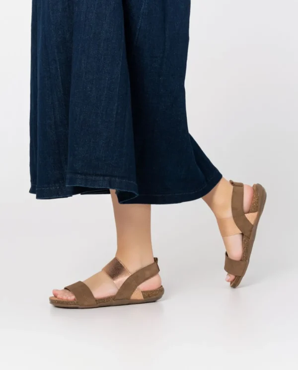 Yokono Flat Sandal MANACOR-001 Brown Discount