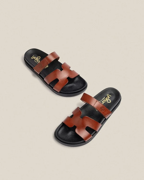 Yokono Flat Sandal MORENA-125 Brown Online