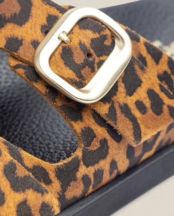 Yokono Flat Sandal MORENA-004 Leopard Online