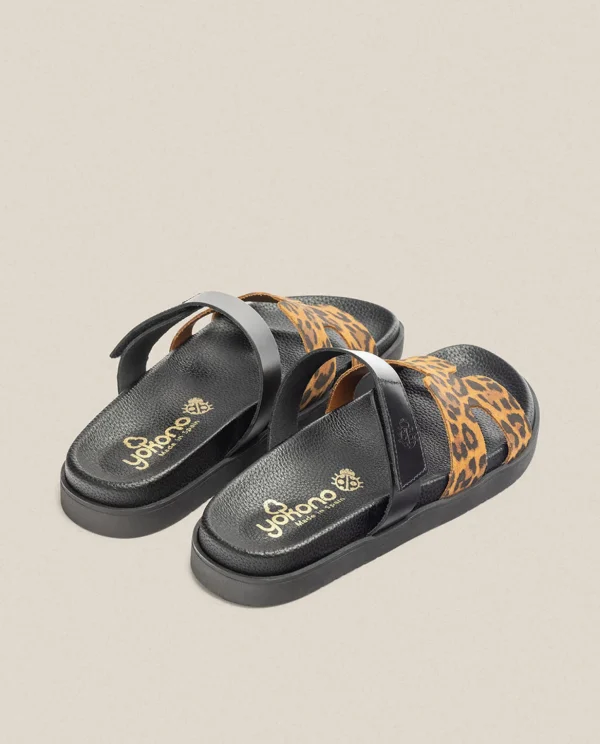 Yokono Flat Sandal MORENA-125 Leopard Store
