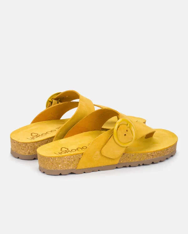 Yokono Flat Sandal ROLAN-113 Yellow Online