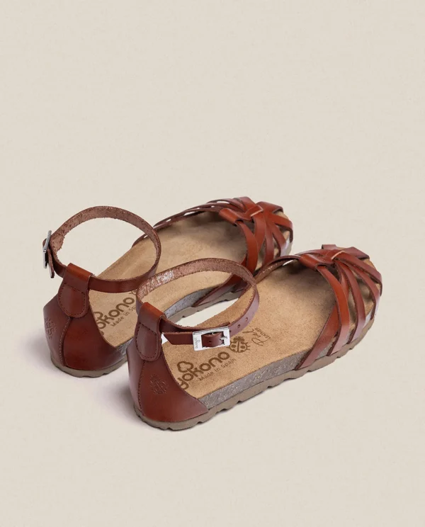 Yokono Flat Sandal Villa 011 Brown New