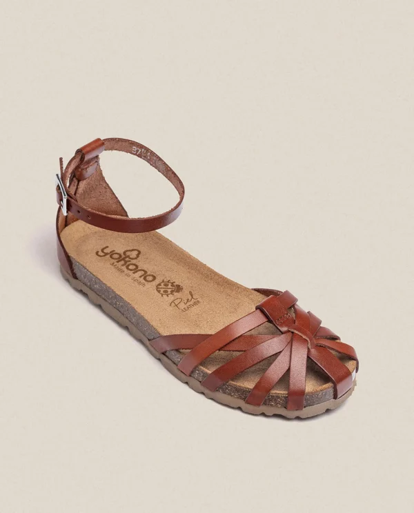 Yokono Flat Sandal Villa 011 Brown New