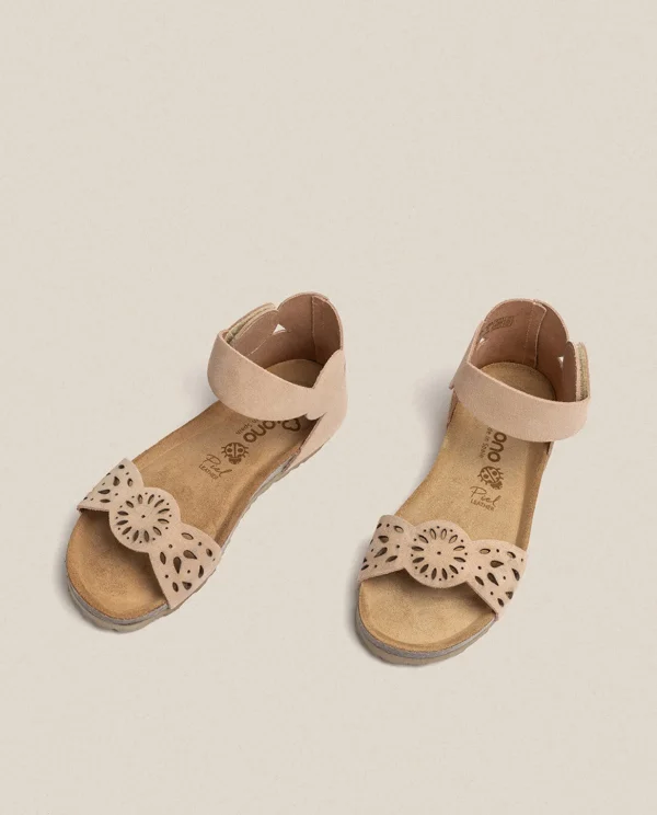 Yokono Flat Sandal VILLA-086 Brown Cheap