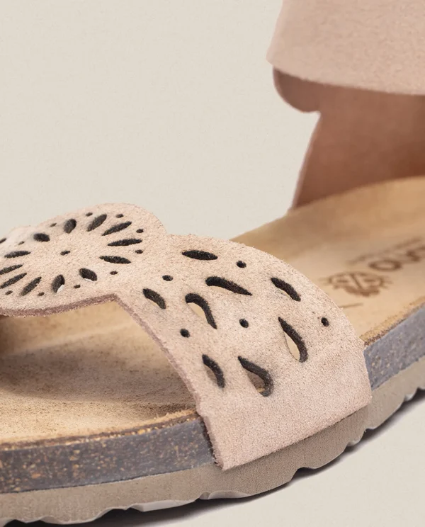 Yokono Flat Sandal VILLA-086 Brown Cheap
