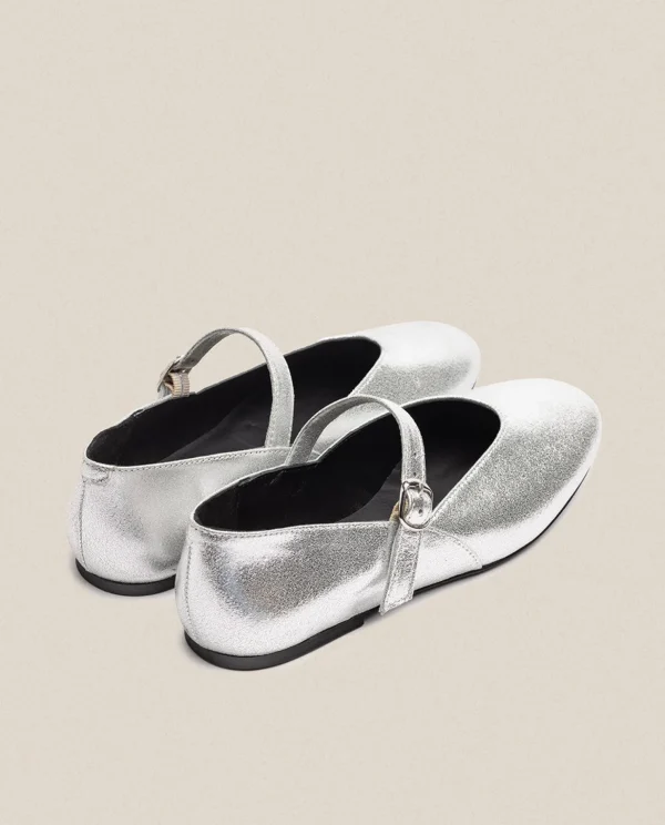 Yokono Flat Shoe ARI-001 Silver Flash Sale