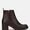 Yokono Heeled Ankle Boot LANDAS-002 Brown Best