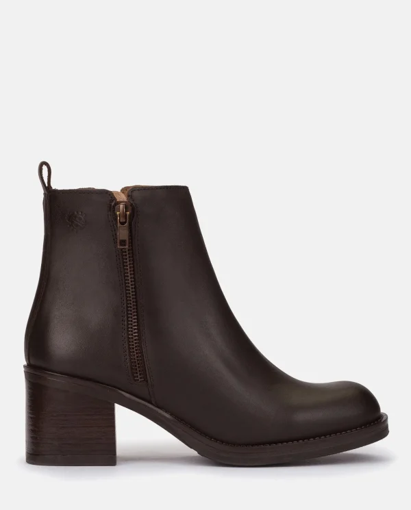 Yokono Heeled Ankle Boot LANDAS-002 Brown Best