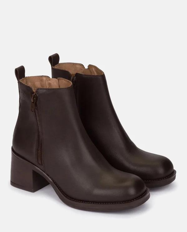 Yokono Heeled Ankle Boot LANDAS-002 Brown Best