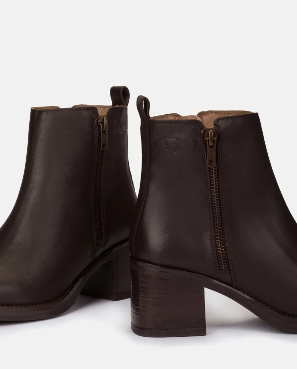 Yokono Heeled Ankle Boot LANDAS-002 Brown Best