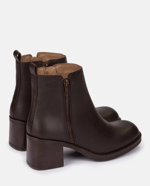 Yokono Heeled Ankle Boot LANDAS-002 Brown Best