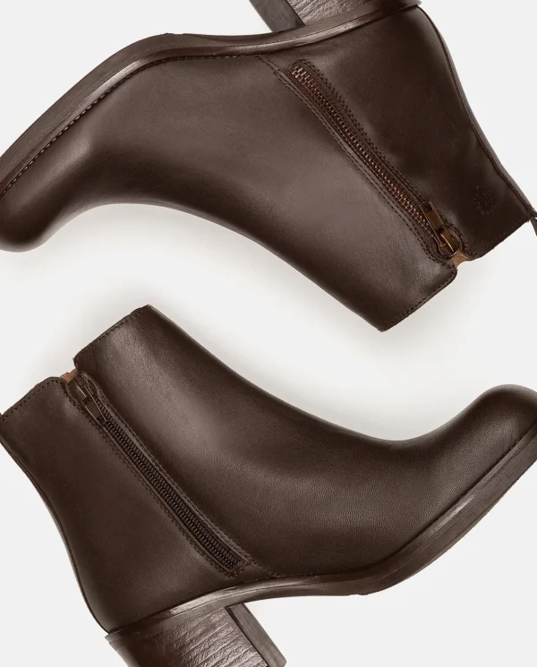 Yokono Heeled Ankle Boot LANDAS-002 Brown Best