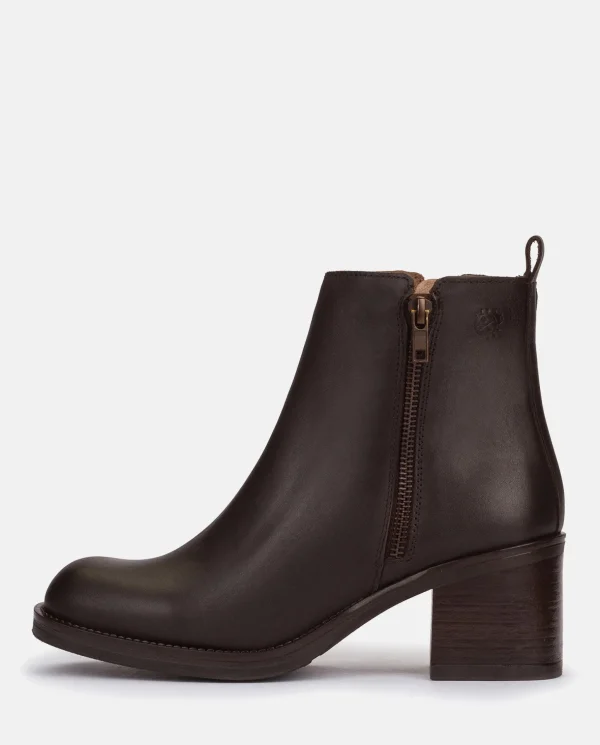Yokono Heeled Ankle Boot LANDAS-002 Brown Best