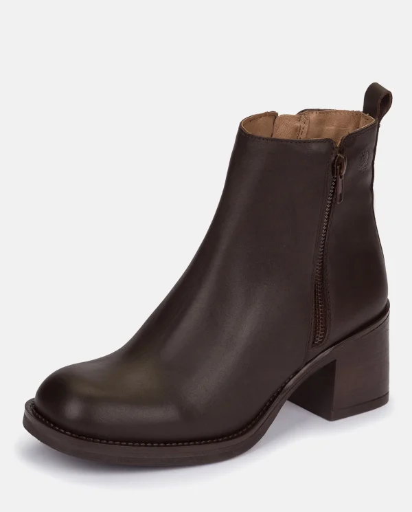 Yokono Heeled Ankle Boot LANDAS-002 Brown Best